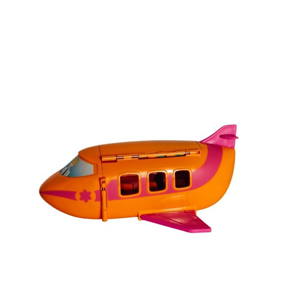 Polly Pocket 2002 Groovy Getaway Jet Airplane Playset Dolls Accessories - Picture 8 of 8